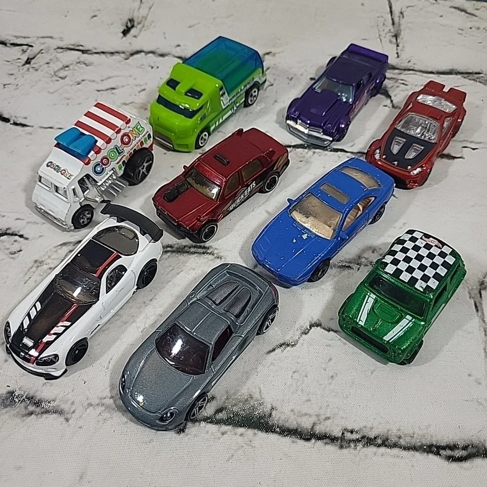 Hot Wheels 9 Car Travel‎ Tote Zippered Case Storage w/ Replacement Cars